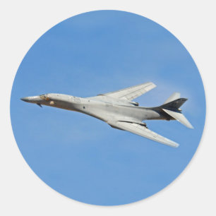 B-1B Lancer Bomber Vingar Swept Runt Klistermärke