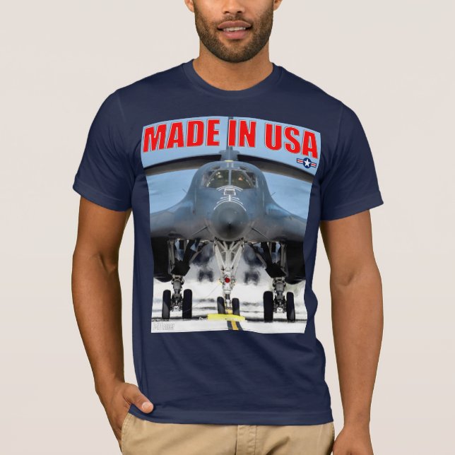 B-1B LANCER - GJORD I USA T SHIRT (Framsida)