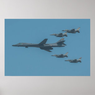 B-1B Lansarflygplan Poster
