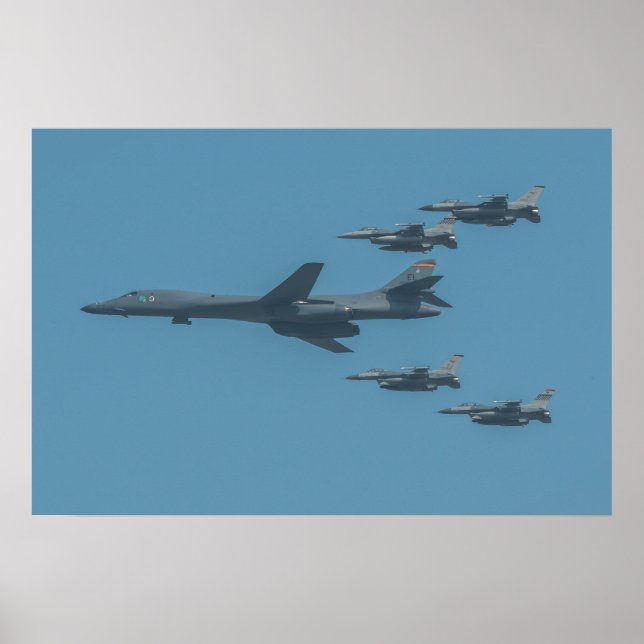 B-1B Lansarflygplan Poster (Framsidan)