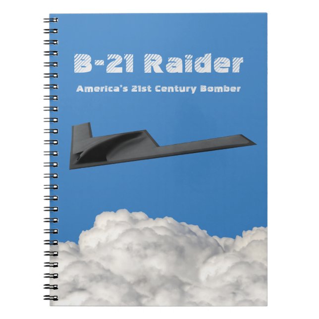 B-21 Raider Stealth Bomber Anteckningsbok (Framsidan)