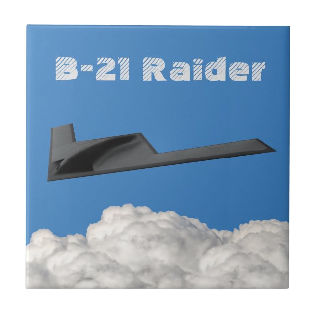 B-21 Raider Stealth Bomber Kakelplatta (Framsidan)