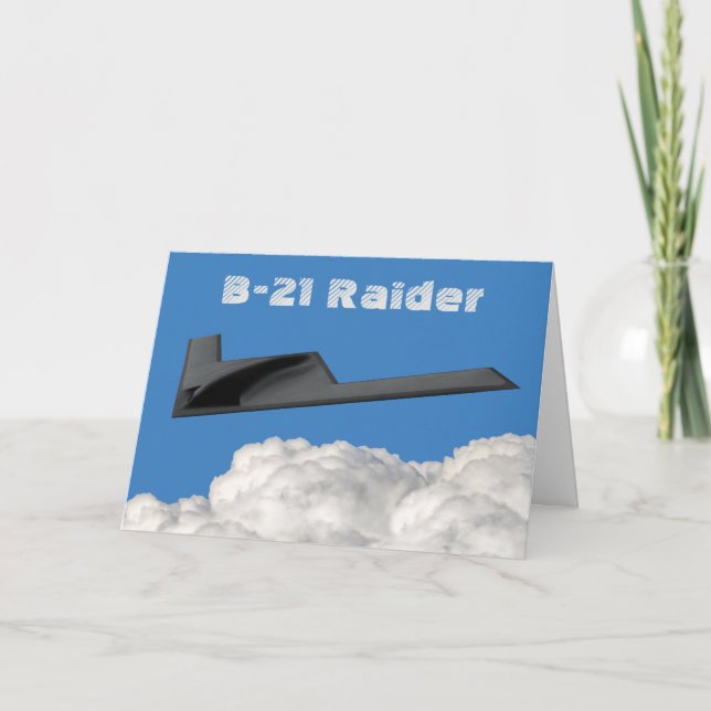 B-21 Raider Stealth Bomber Kort (Framsida)