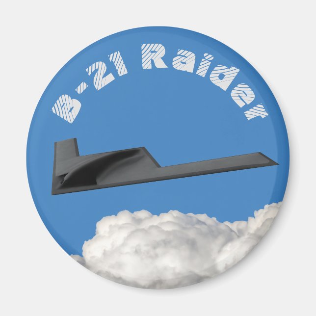 B-21 Raider Stealth Bomber Magnet (Framsidan)