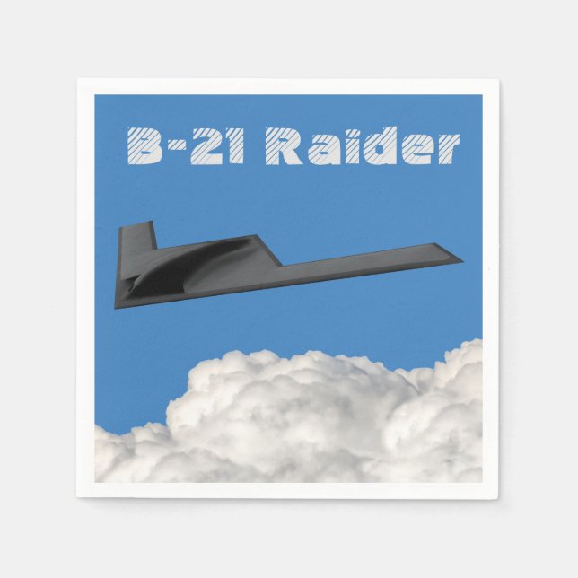 B-21 Raider Stealth Bomber Pappersservett (Framsidan)