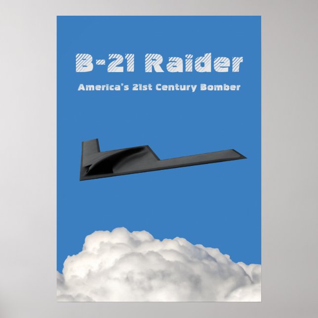 B-21 Raider Stealth Bomber Poster (Framsidan)