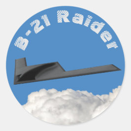 B-21 Raider Stealth Bomber Runt Klistermärke