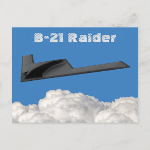 B-21 Raider Stealth Bomber Vykort