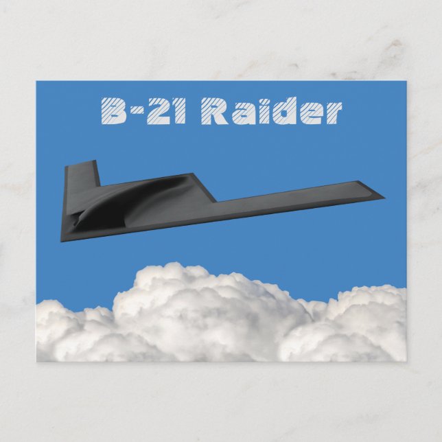 B-21 Raider Stealth Bomber Vykort (Framsida)