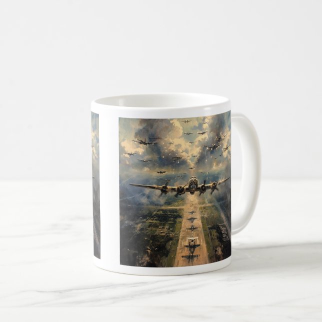 B-24 Bomber på Uppdrag Kaffemugg (Framsida höger)
