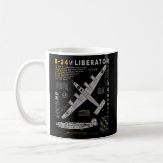 B-24-bombplan B24 Kaffemugg