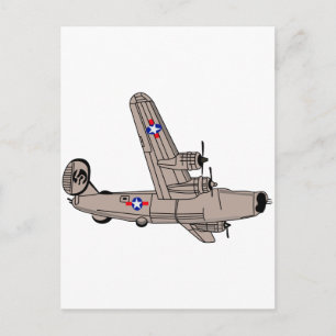 B-24 Liberator Vykort