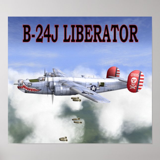 B-24J LIBERATOR BOMBS AWAY POSTER (Framsidan)