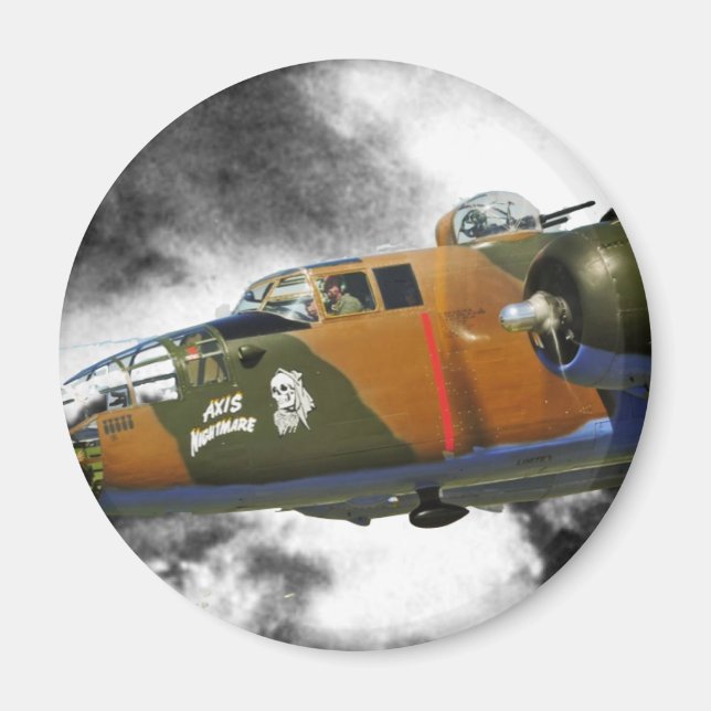 B-25 Bomber 'axis nitemare' Magnet (Framsidan)