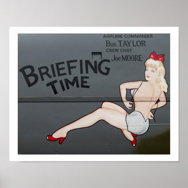 B-25 Briefing Time Poster (Framsidan)