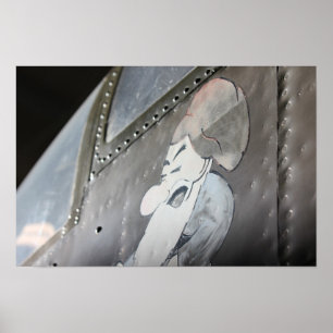 B-25 'Grumpy' Noseart Print Poster
