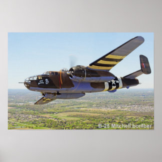 B-25 Mitchell-bomber poster