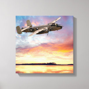 B-25 Mitchell Canvastryck