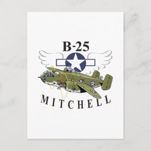 B-25 Mitchell Vykort