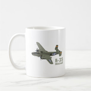 B-25 Mitchell WW2 Medium Bomber Kaffemugg
