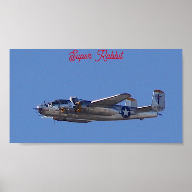 B-25 Super Rabbit  Poster (Framsidan)