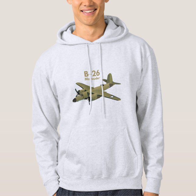 B-26 Marauder WW2 Medelstor bombstyrka Hoodie (Framsida)