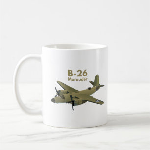 B-26 Marauder WW2 Medelstor bombstyrka Kaffemugg