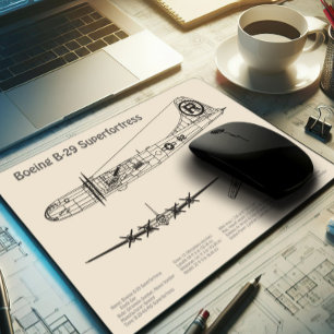 B-29 Superfästning - Flygplanets plan SD Musmatta
