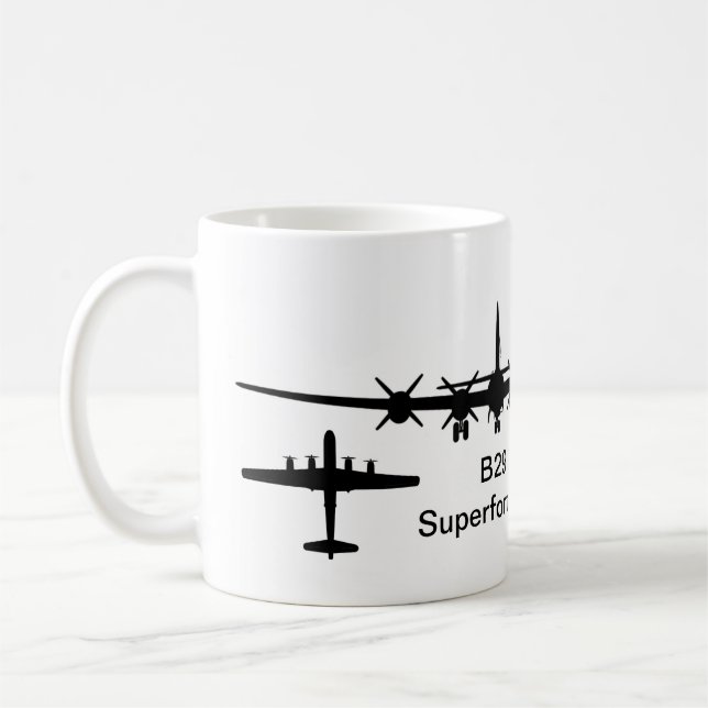 B-29 Superfort Silhouette Kaffemugg (Vänster)