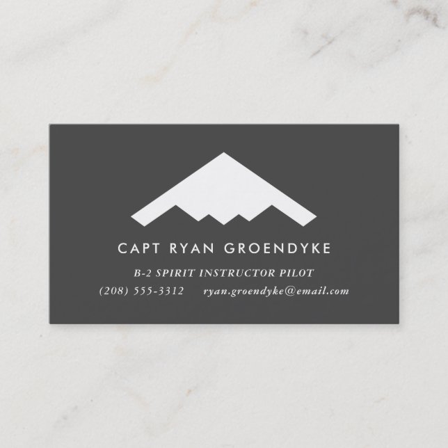 B-2 Affärskort för Professionell av spritbomber Visitkort (Framsida)
