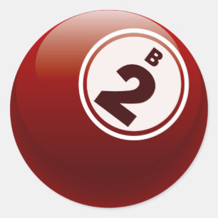 B 2 BINGO BOLL RUNT KLISTERMÄRKE