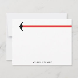 B-2 Bomber Three Färg Rand Contrail Stationery Anteckningskort