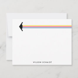 B-2 Bomber Three Färg Rand Contrail Stationery Anteckningskort