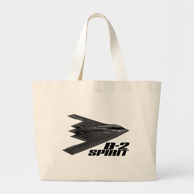 B-2 Spirit Jumbo Tote Tygkasse (Framsidan)
