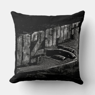 B-2 Spirit Klass A Cotton Dekorativ kudde 20 x 20