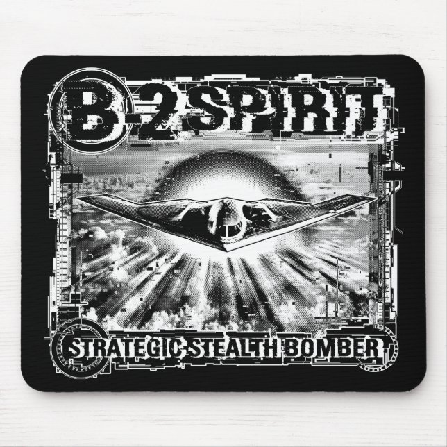 B-2 Spirit Mouse Pad Mousepad Musmatta (Framsidan)