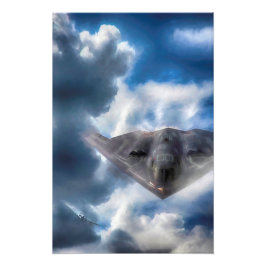 B-2 Spirit Stealth Bomber GHOST MAKER Photo Print Fototryck