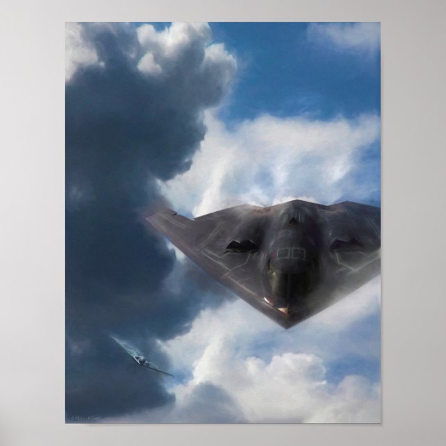 B-2 Spirit Stealth Bomber GHOST MAKER Poster (Framsidan)