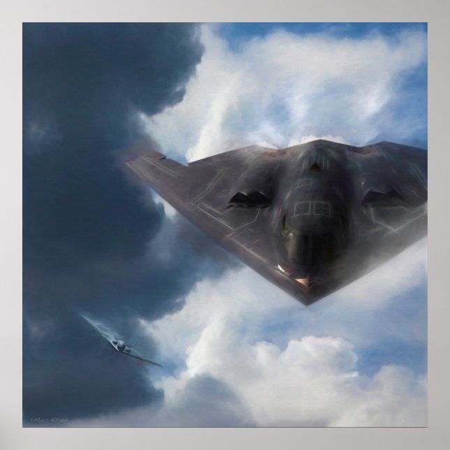 B-2 Spirit Stealth Bomber GHOST MAKER Poster (Framsidan)