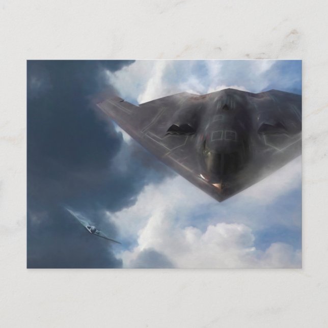 B-2 Spirit Stealth Bomber GHOST MAKER Vykort (Framsida)