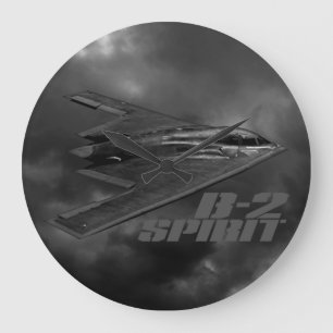 B-2 Spritrund (stor) väggklocka