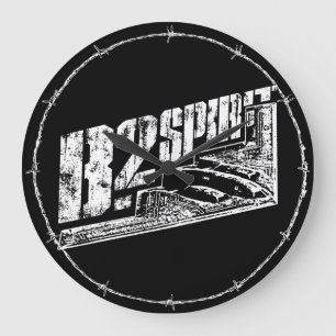 B-2 Spritrund (stor) väggklocka