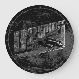 B-2 Spritrund (stor) väggklocka