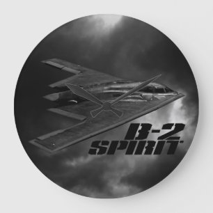B-2 Spritrund (stor) väggklocka