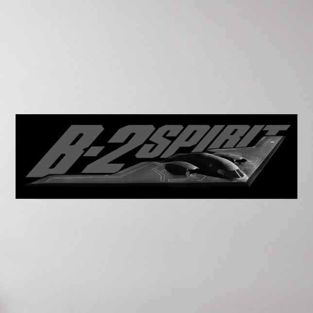 B-2-spritutskrift Poster (Framsidan)