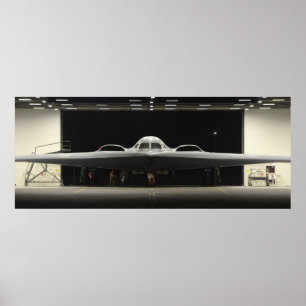 B-2 Sprrit Stealth Bomber Aircraft Poster