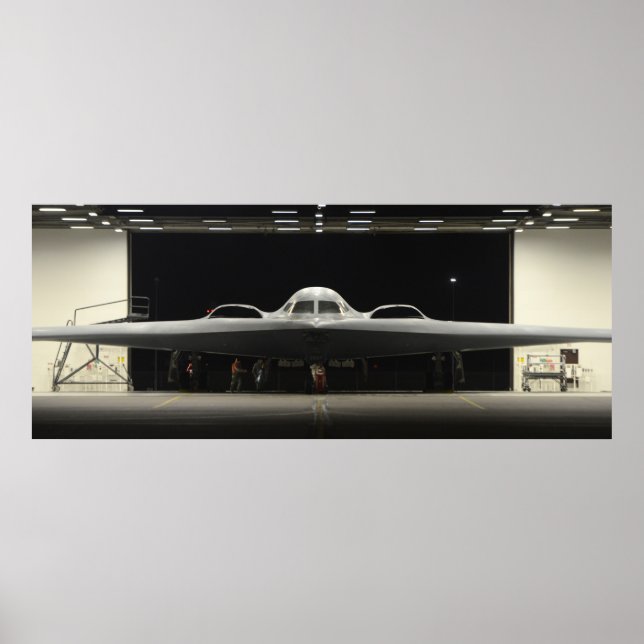B-2 Sprrit Stealth Bomber Aircraft Poster (Framsidan)