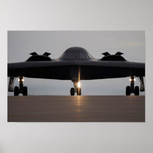 B-2 Sprrit Stealth Bomber Aircraft Poster
