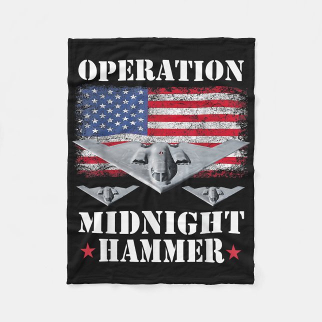 B-2 Stealth Jet Shirt Operation Midnight Hammer  Fleecefilt (Framsidan)