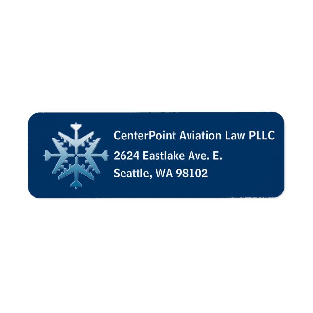 B-52 Luftfartygets noflake Returadress Etikett (Framsidan)